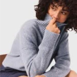Zara Soft Blue Turtleneck Sweater size M